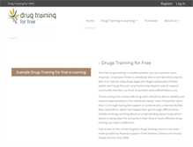Tablet Screenshot of drugtrainingforfree.co.uk